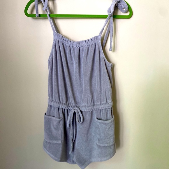 Grey terry romper - Picture 2 of 3